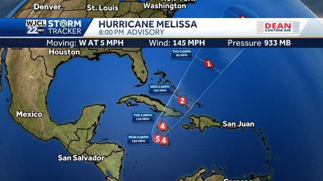 Hurricane Melissa continues to rapidly strengthen in the Caribbean