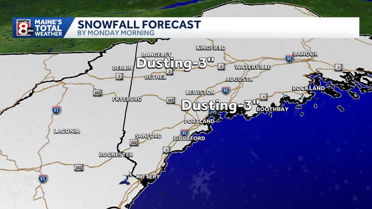 Snow in Maine Timing out winter weather forecast