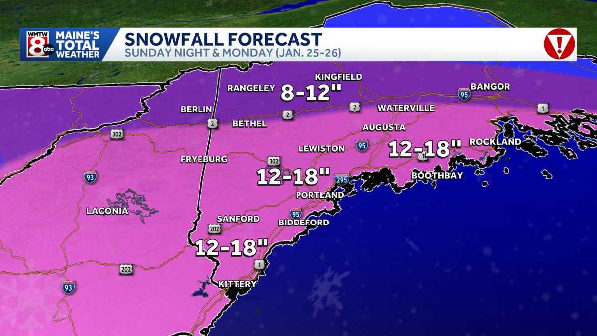 Maine to see major snowstorm after experiencing extreme cold