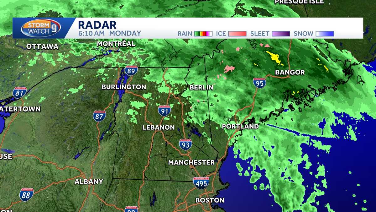 Warm, unsettled Monday expected in New Hampshire