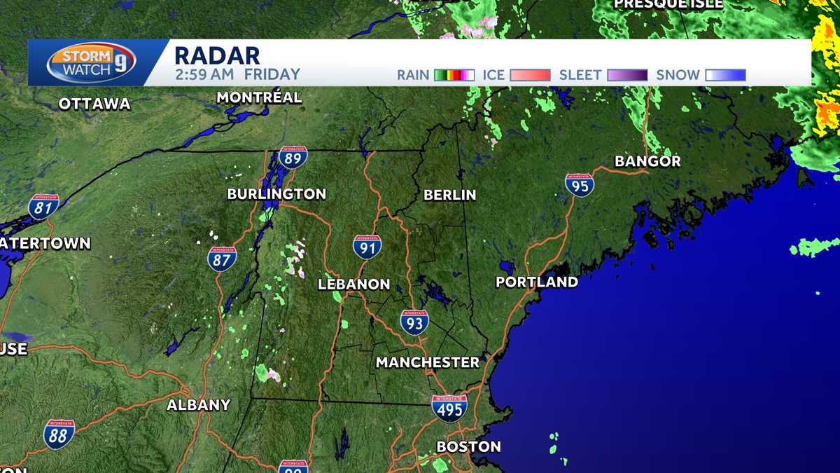 Scattered showers expected in parts of NH on Friday