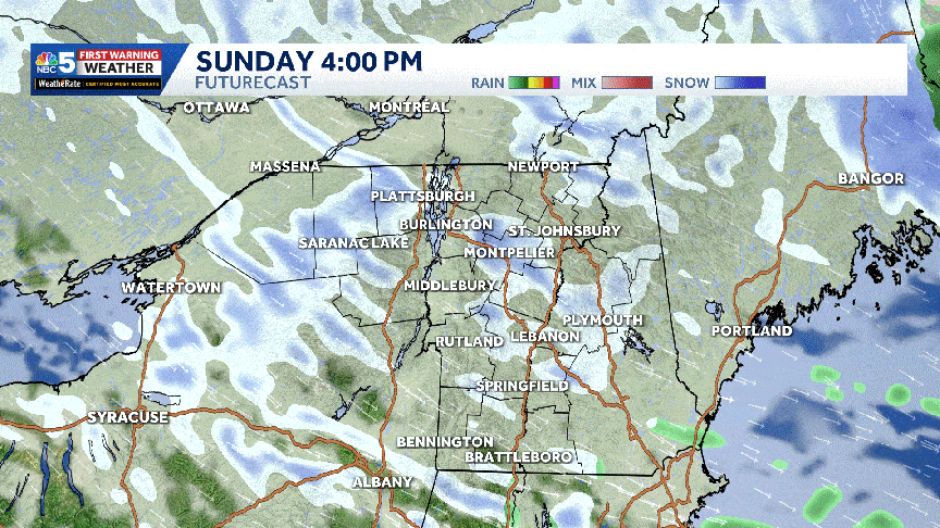 Wintry mix changes to upslope snow this weekend