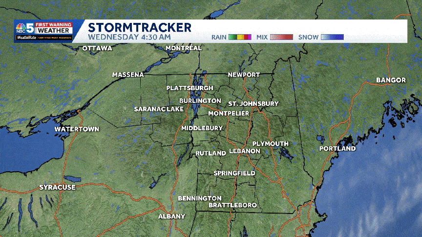 Heavy snow tapers through Monday in Vermont, New York
