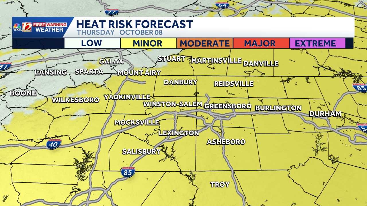 Humidity rising in the Carolinas | Summer heat and severe storms - WXII