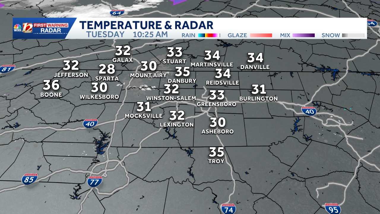 North Carolina ice winter storm forecast updates - WXII