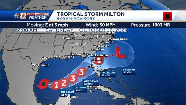 La tormenta tropical Milton pronto se convertirá en huracán en el Golfo de México