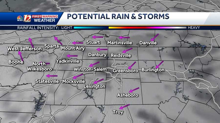 Five things to know about Sunday's weather in North Carolina