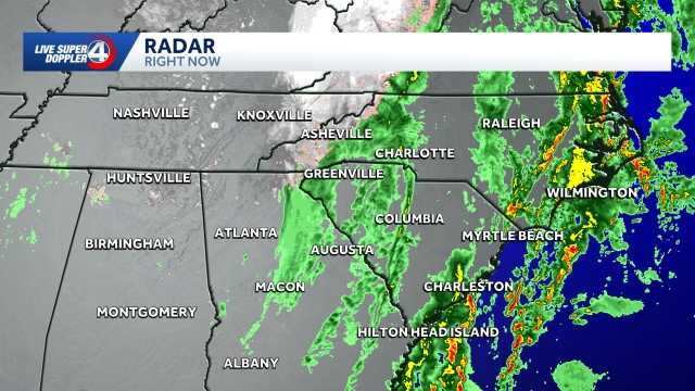 Storms exit; polar air arrives today in South Carolina: March 16