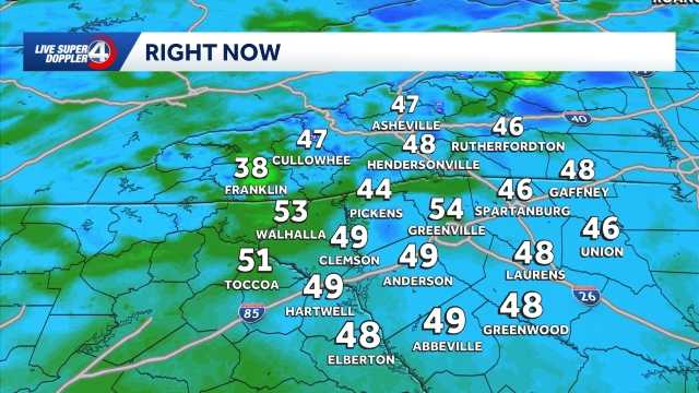 SC: Cold front keeps Thursday chilly; warmer temperatures next week