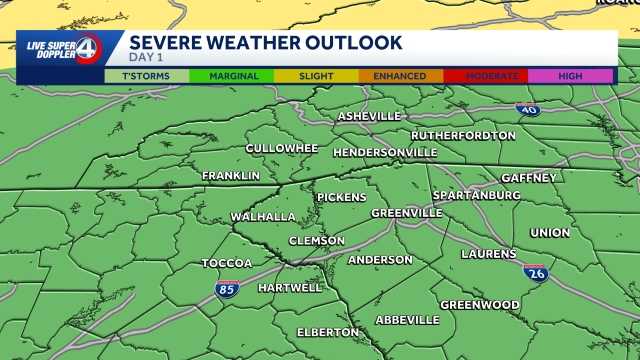 Strong storms possible this afternoon