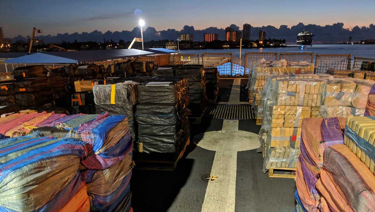 Cocaine seized: US Coast Guard seizes 35,000 pounds of cocaine