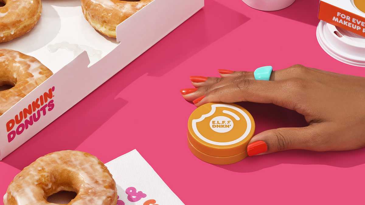 A beauty firm and Dunkin’ are launching a make-up assortment