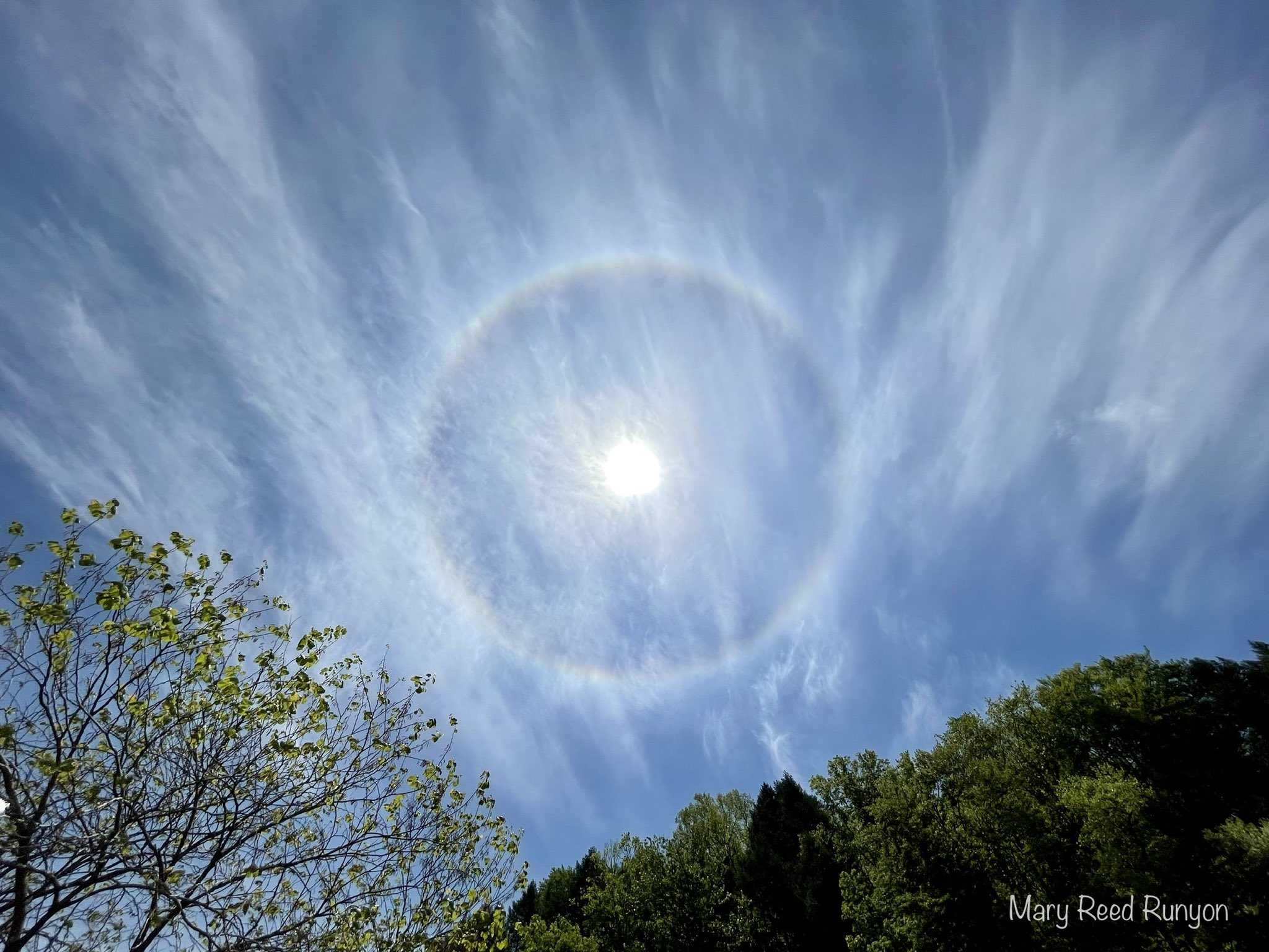 Full rainbow ring around the sun today! - Ambergris Caye Belize Message  Board