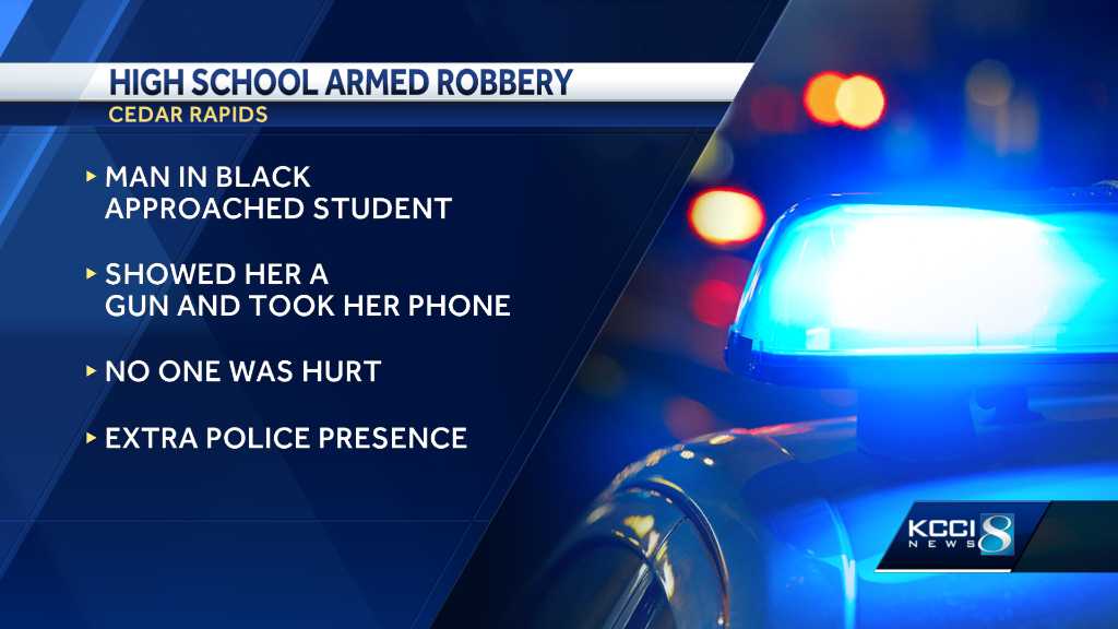 UPDATE: Police arrest suspect in armed robbery at high school