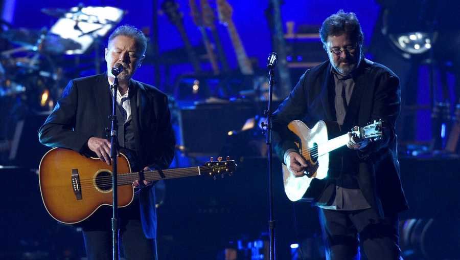 Don Henley and Vince Gill of the Eagles