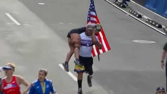 Boston Marathon Bombing Survivor Crosses Finish Line - ABC News