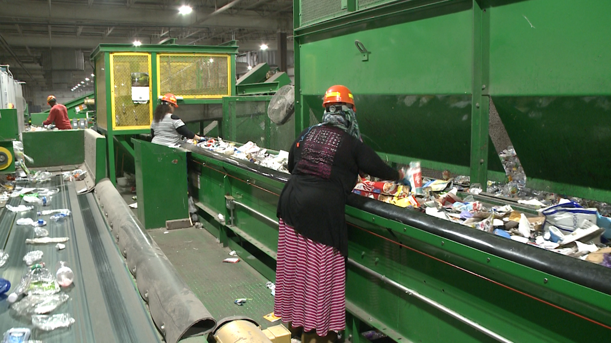 Local recycling facility shows what happens when recycling is picked up