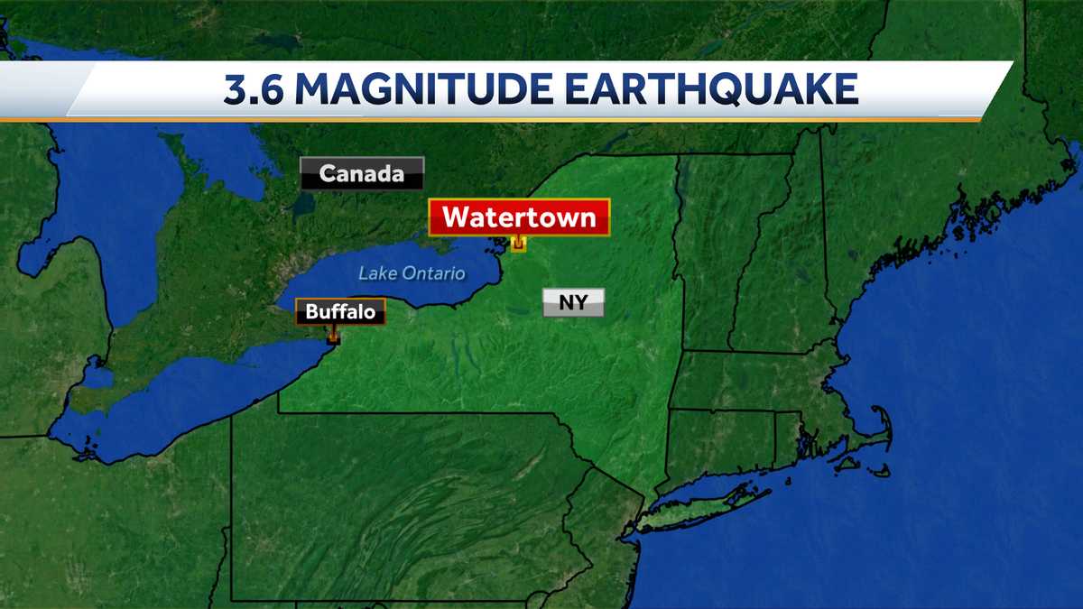 A small earthquake hits upstate New York