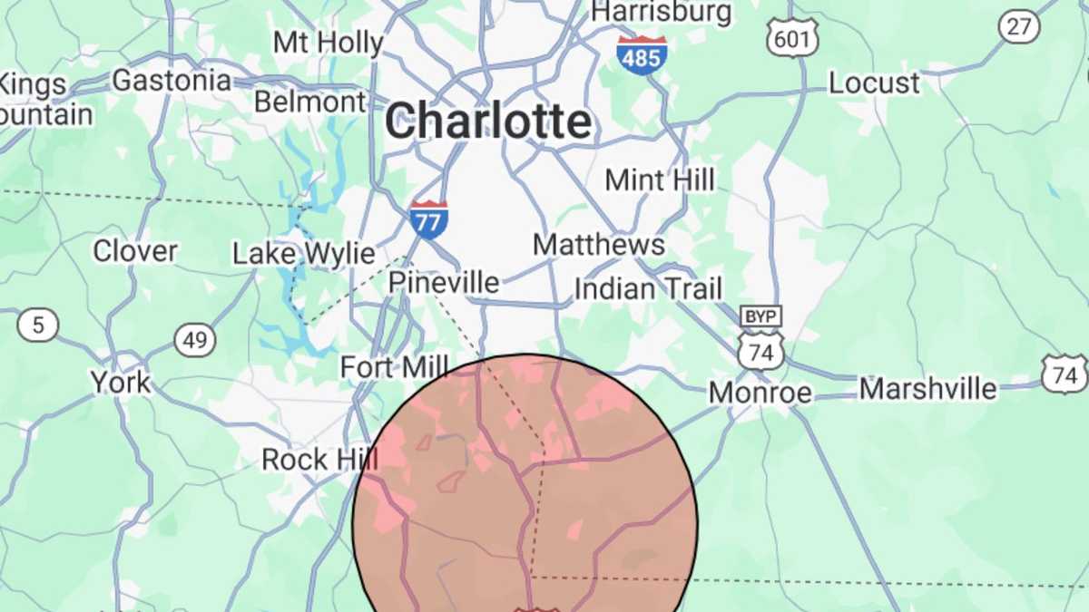 Earthquake reported near South Carolina-North Carolina border