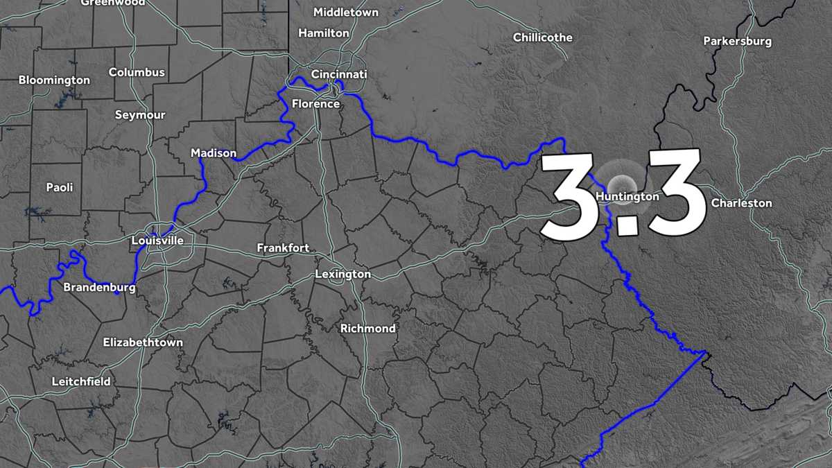 A 3.3 magnitude earthquake was felt in Kentucky