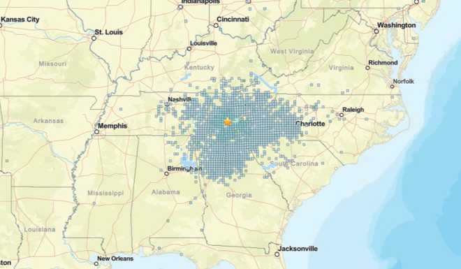 Largest earthquake in georgia