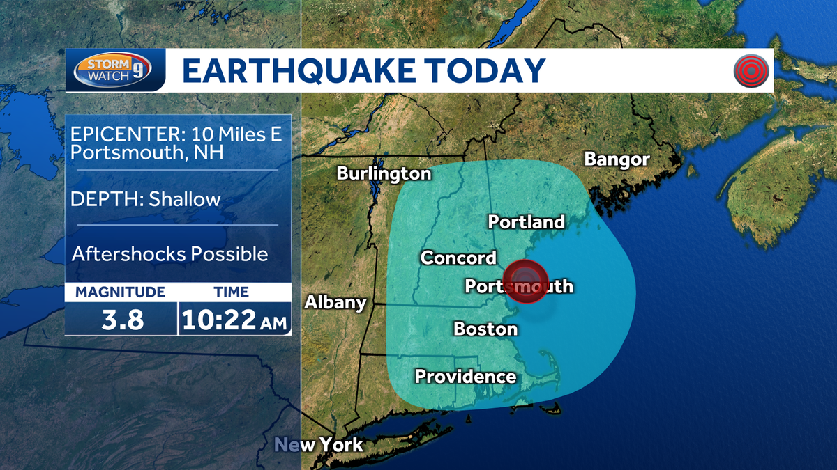 Earthquake felt across New Hampshire