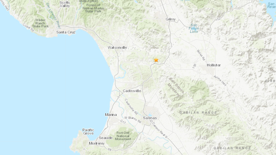 3.3 magnitude earthquake shakes near Aromas