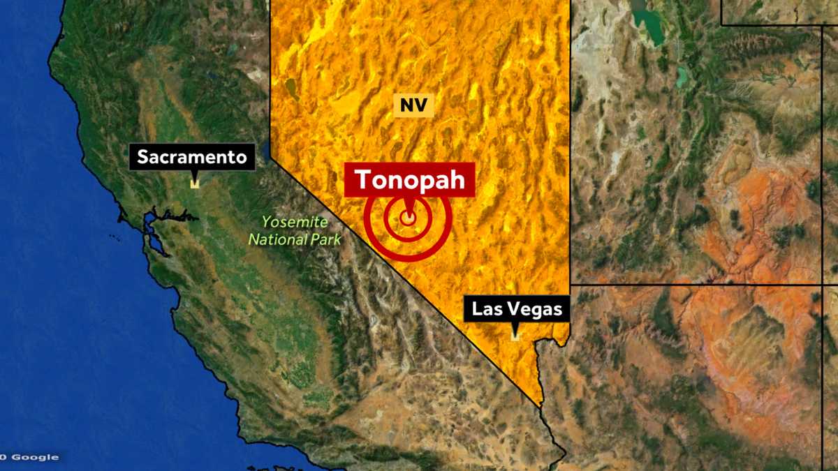 USGS reports magnitude6.5 earthquake in western Nevada