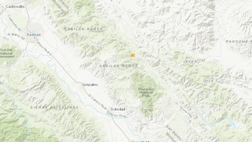 Two earthquakes shake the Pinnacles area