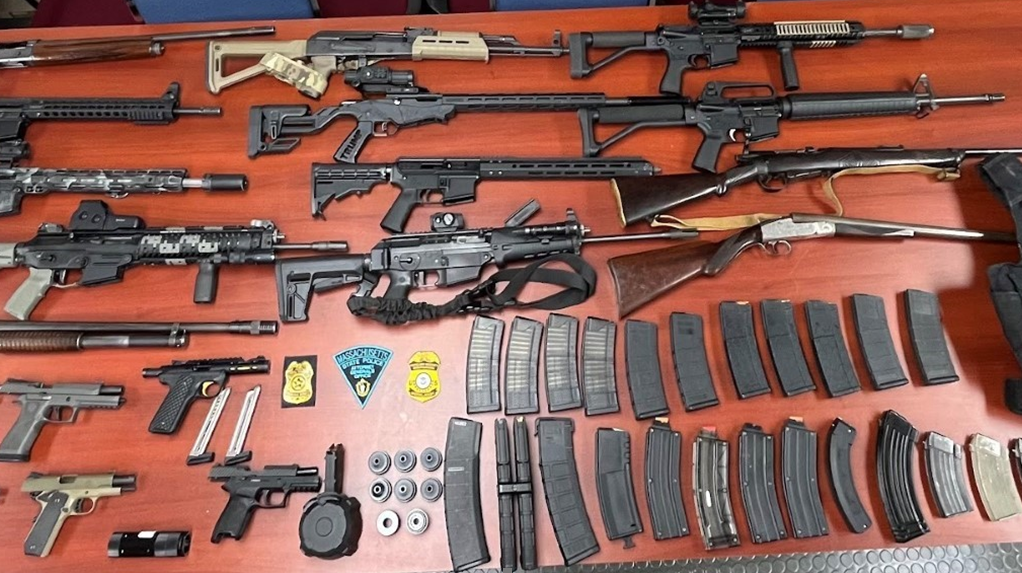 Dozens of guns discovered in search of Mass. home, AG says