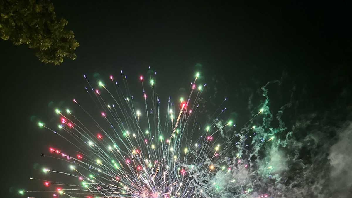 Fireworks display in East Petersburg, Pa.
