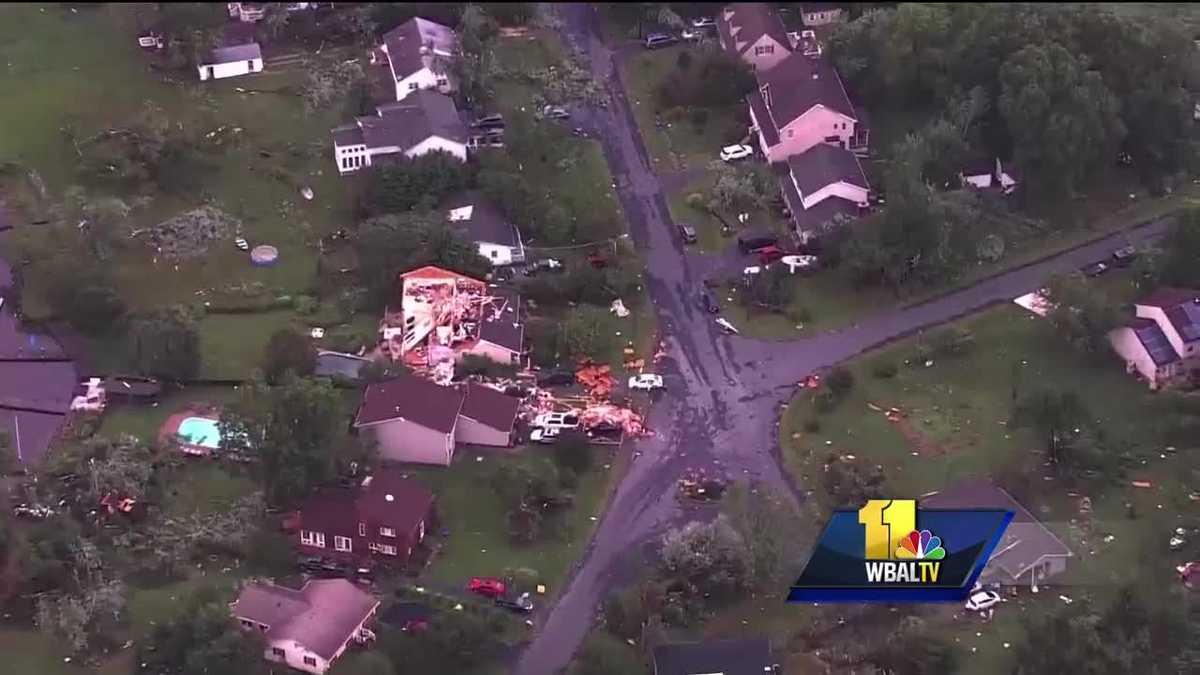 PHOTOS: Damage extensive after tornado touches down in Queen Anne's County