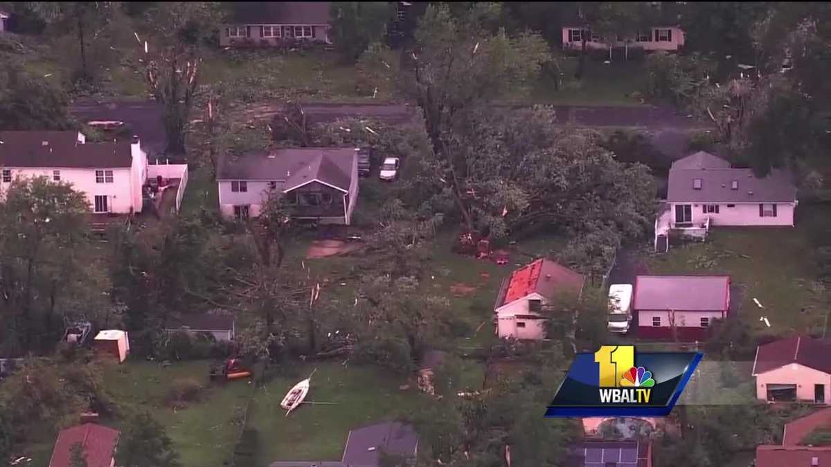 PHOTOS: Damage extensive after tornado touches down in Queen Anne's County