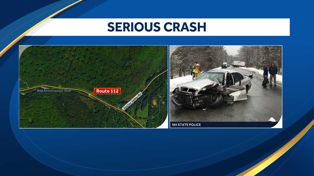 Man seriously hurt in crash in Easton