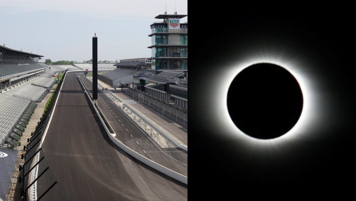 Witness the total solar eclipse from Indianapolis Motor Speedway