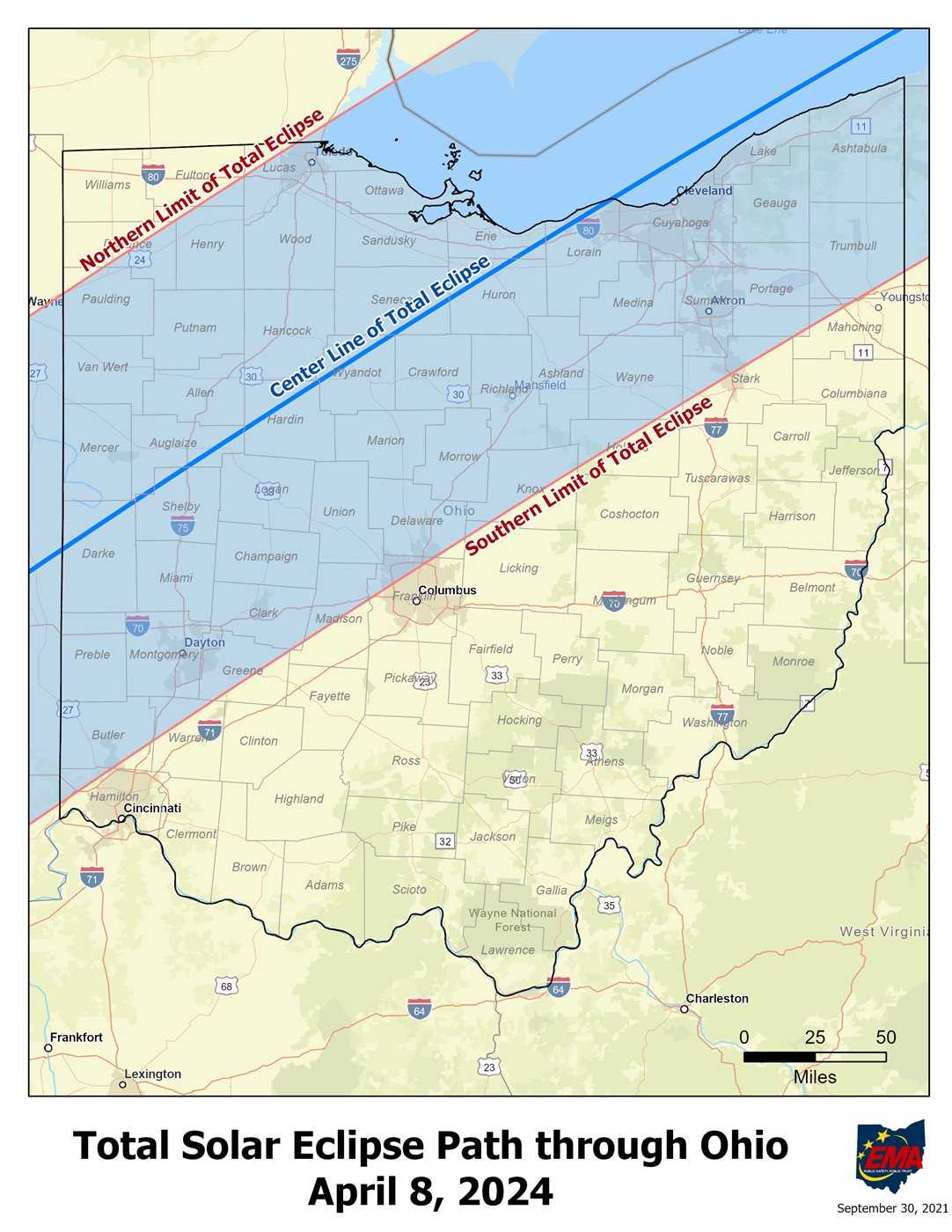 2024 Total Solar Eclipse In Ohio What To Know   Eclipsemap 650afdfd0cd7f 