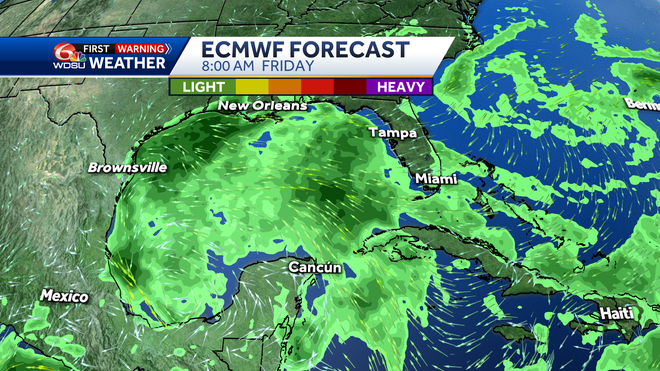 ECMWF forecast for Friday 8 a.m