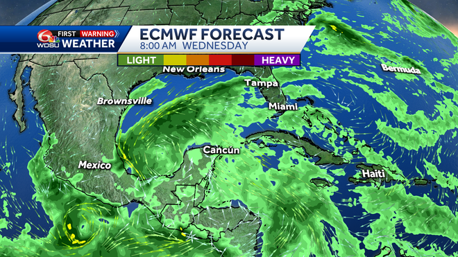 ECMWF forecast Wednesday 8 a.m