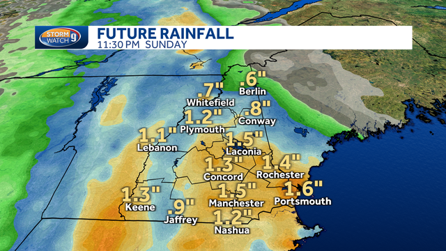 New Hampshire weather: Downpours, soaking rain expected on Sunday - Vimarsana News