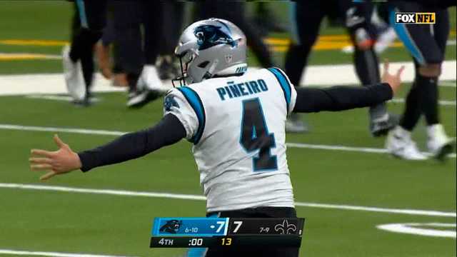 Panthers 10 Saints 7: Wilks moves to 6-6 as interim head coach