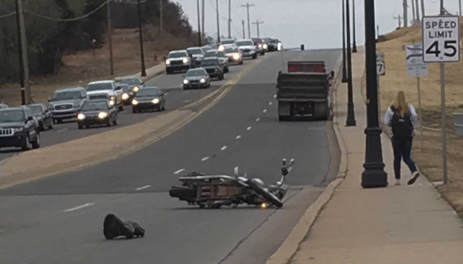 1 Dead After Motorcycle, Vehicle Crash In Edmond