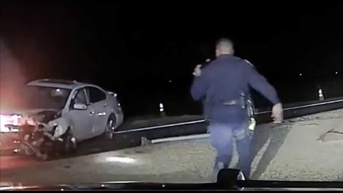 Dramatic Rescue Elk Grove Officer Saves Man From Fiery Crash