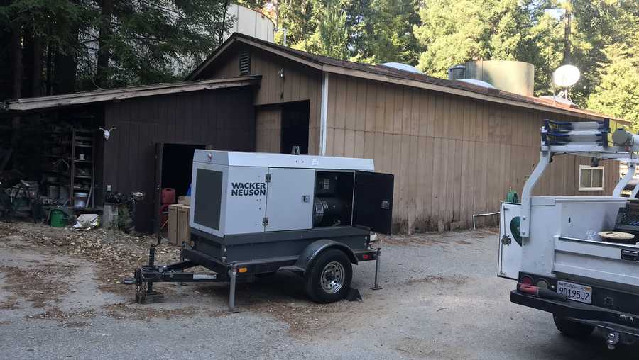 Big Basin Water District borrowed this generator to restore water service for its customers during the PSPS.