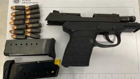 eighth firearm discovered at des moines airport this year, loaded with 14 rounds