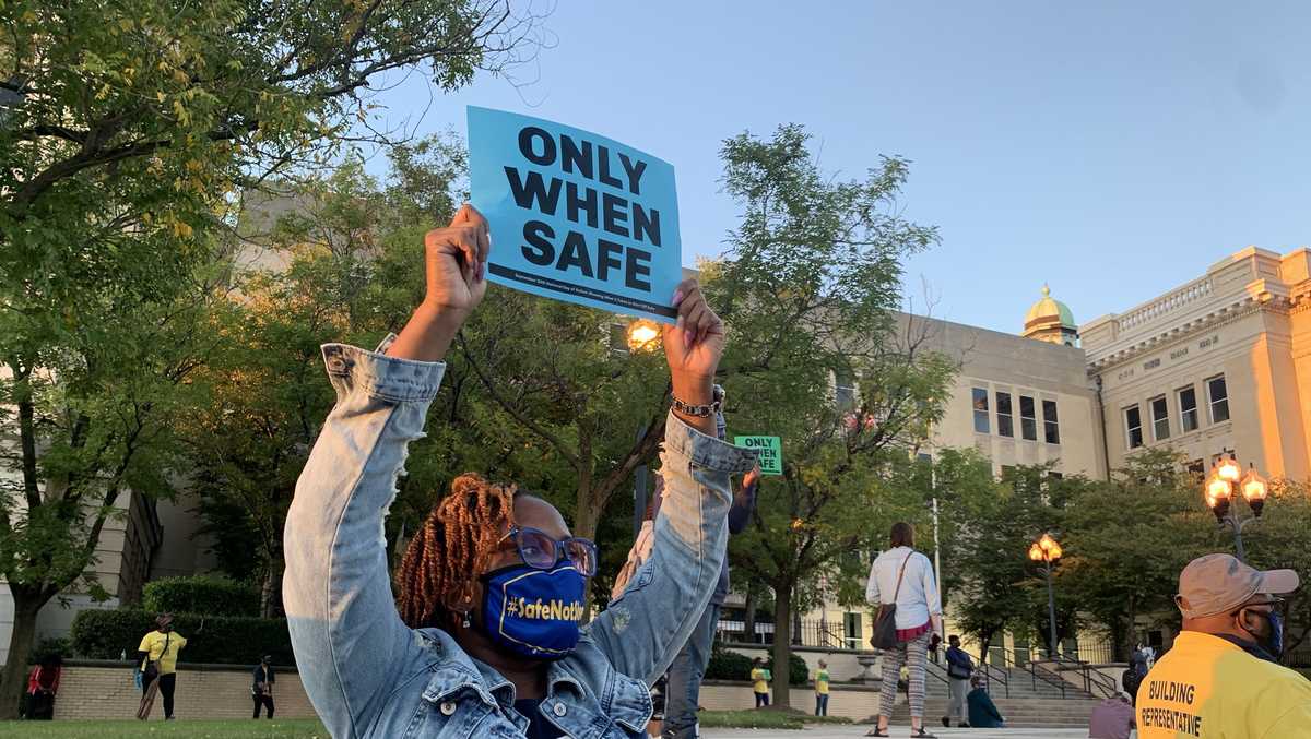 Baltimore teachers rally against reopening plans amid coronavirus pandemic