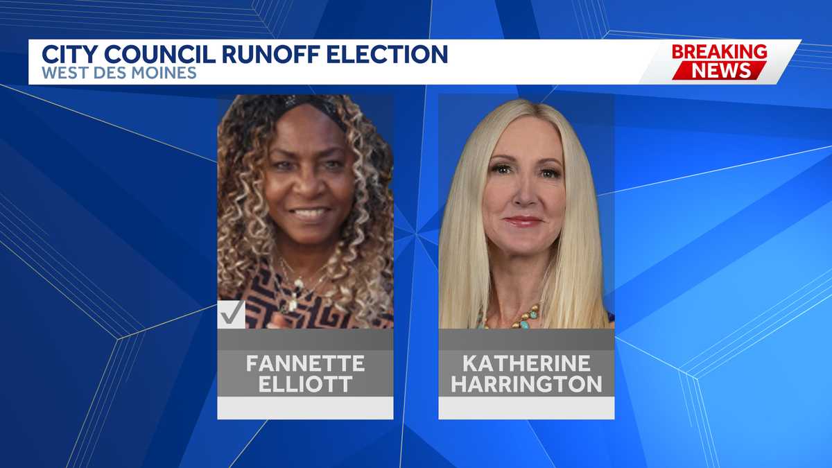 Unofficial results for West Des Moines city council runoff election