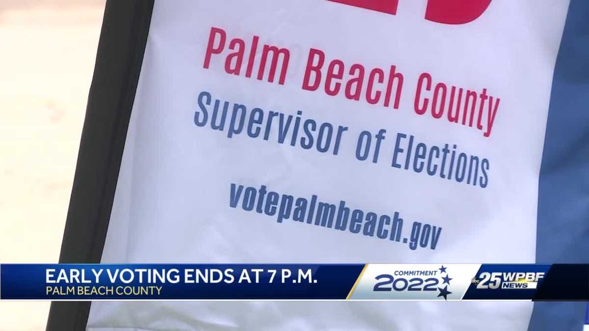 Early voting now over in Palm Beach County, Florida as Election Day nears