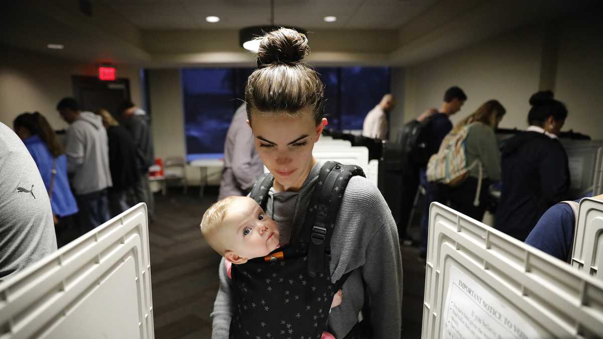 Photos: Americans turn out in record numbers for midterm elections