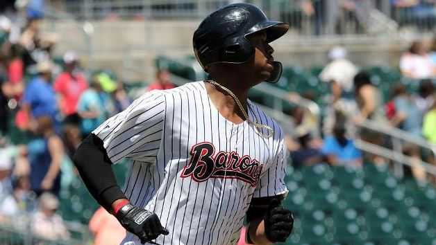 Birmingham Barons pitcher Ian Hamilton looks on during the Home