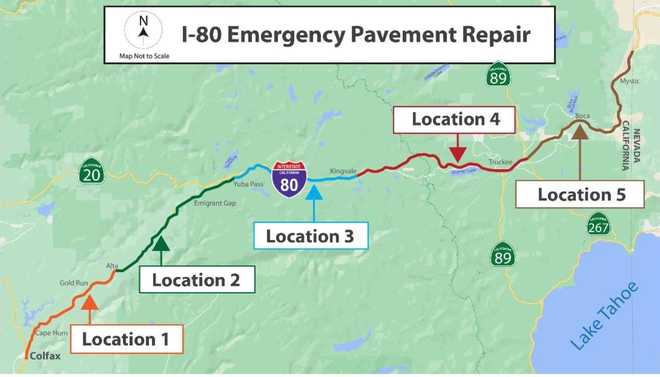 Emergency repairs are anticipated to convey delays on I-80 within the Sierra. Right here’s when